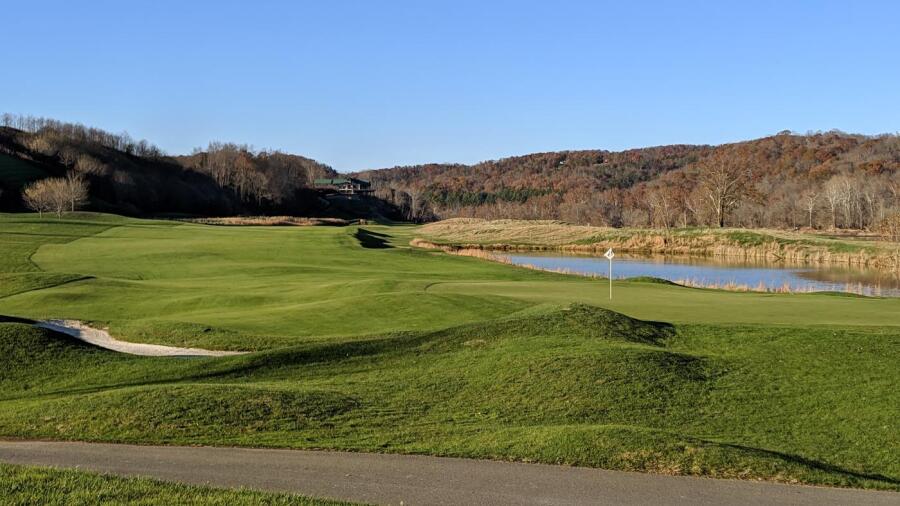 Pete Dye River course at Virginia Tech