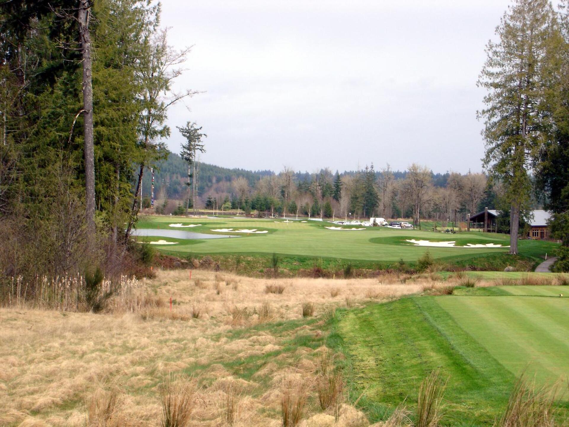 Salish Cliffs GC, Hole 9, Par 4, 409 yds (Photo submitted by DYakimec on 06/27/2015)