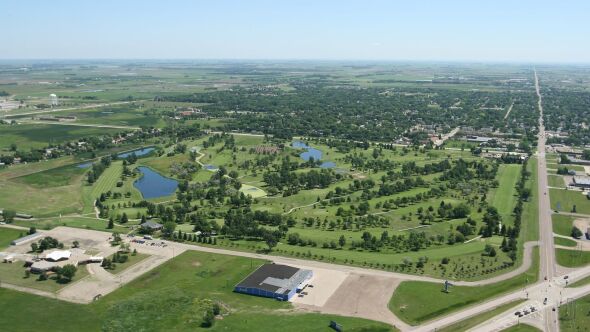 Lee Park GC: Aerial view