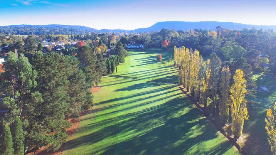 Aerial view from Bowral GC