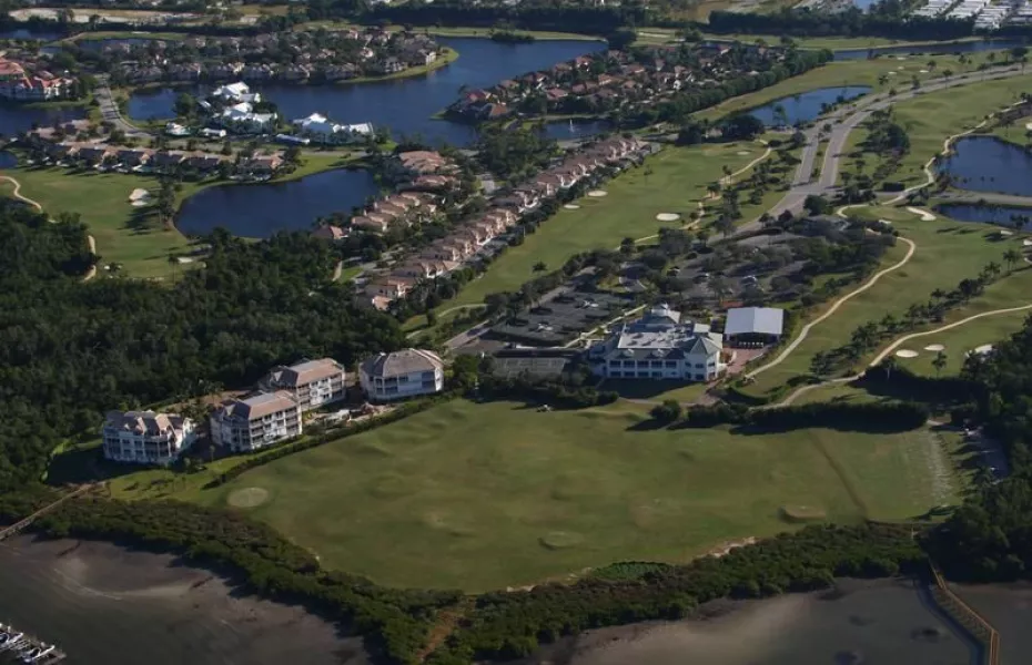 Windstar on Naples Bay: Aerial view