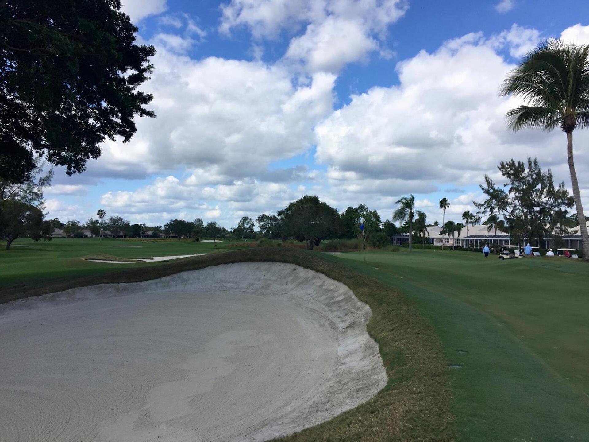 The uneven edging of this bunker at The Palmer's 8th is intentional and gives it a naturalistic look. (Photo submitted by TimGavrichGP on 12/29/2017)