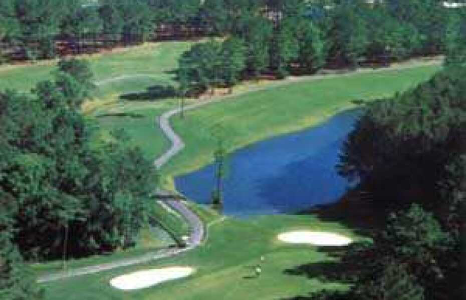 Green at Bay Tree Golf Plantation in Little River, South Carolina, USA