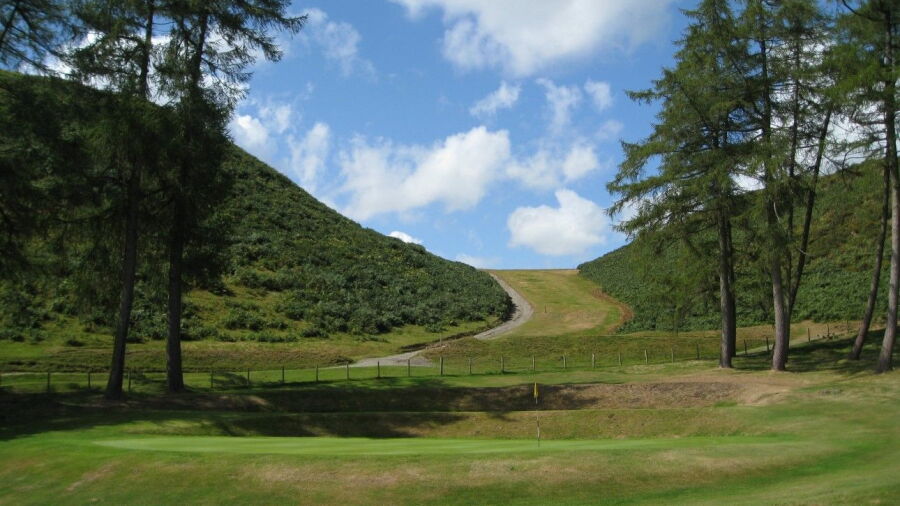 18th green at Church Stretton Golf Club