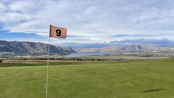 Scarecrow at Gamble Sands - hole 9