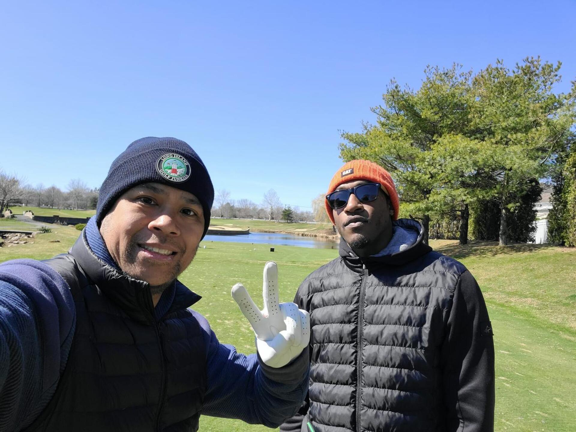 My boy and I on their signature par 3 16th (Photo submitted by Reggie7146484 on 04/03/2022)