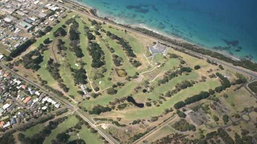 Portland GC: Aerial view