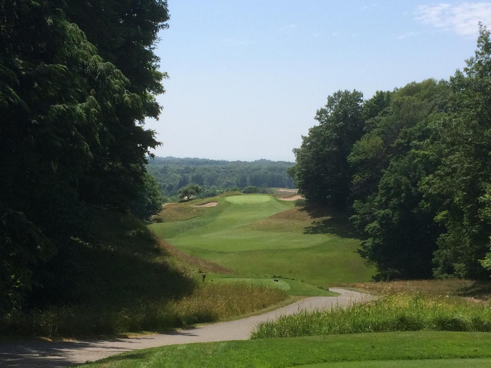 The remarkable par-4 17th hole at Crystal Downs. (Photo submitted by BrandonTuckerGA on 07/13/2015)