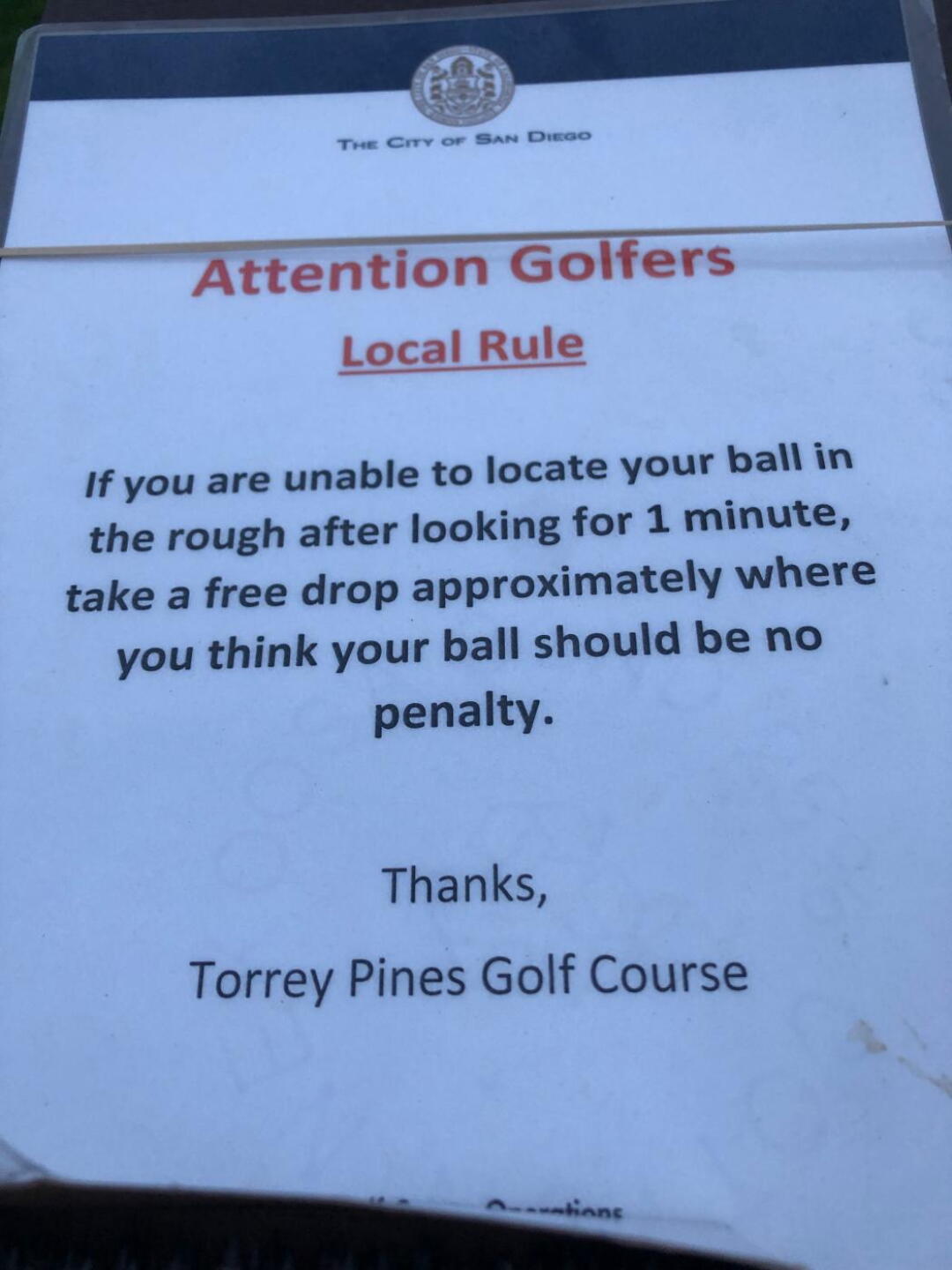 Local Rule (Photo submitted by icewing316 on 12/16/2019)