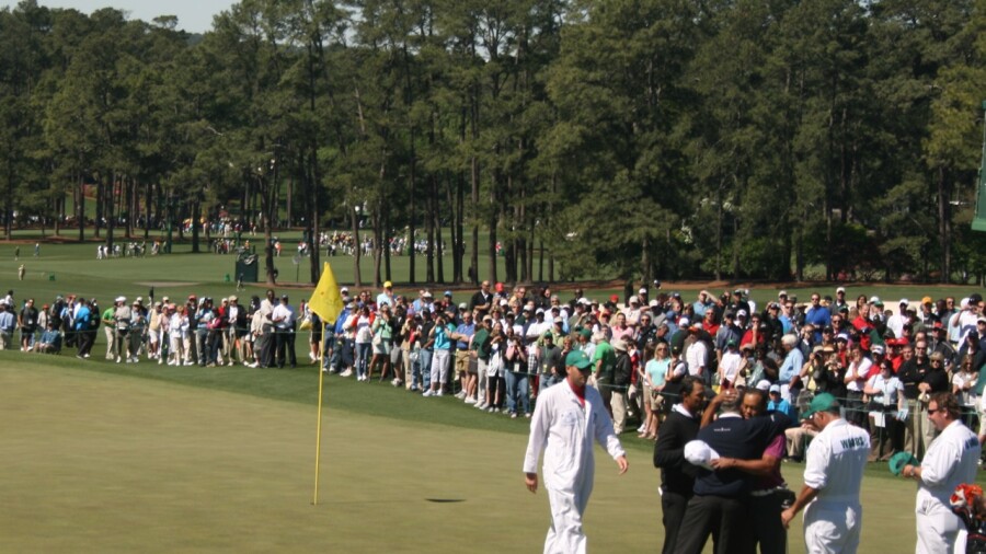 Augusta National - hole 18 - Tiger Woods - O'Meara