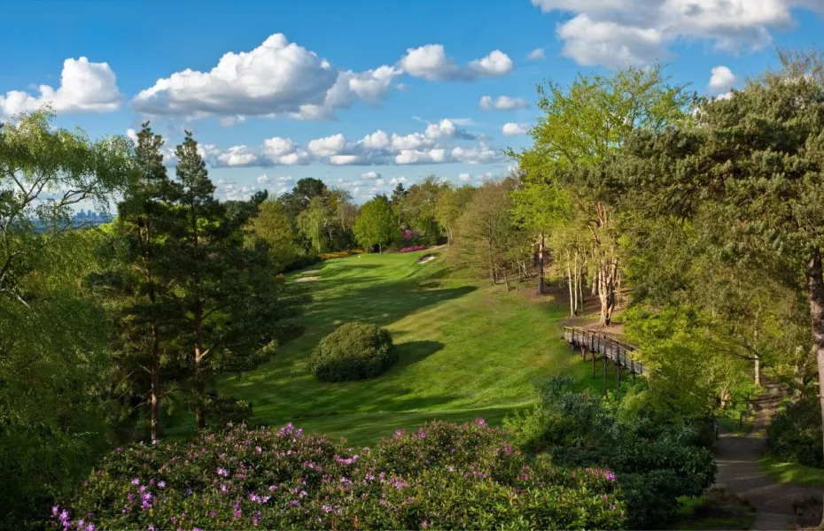 13th green at Addington