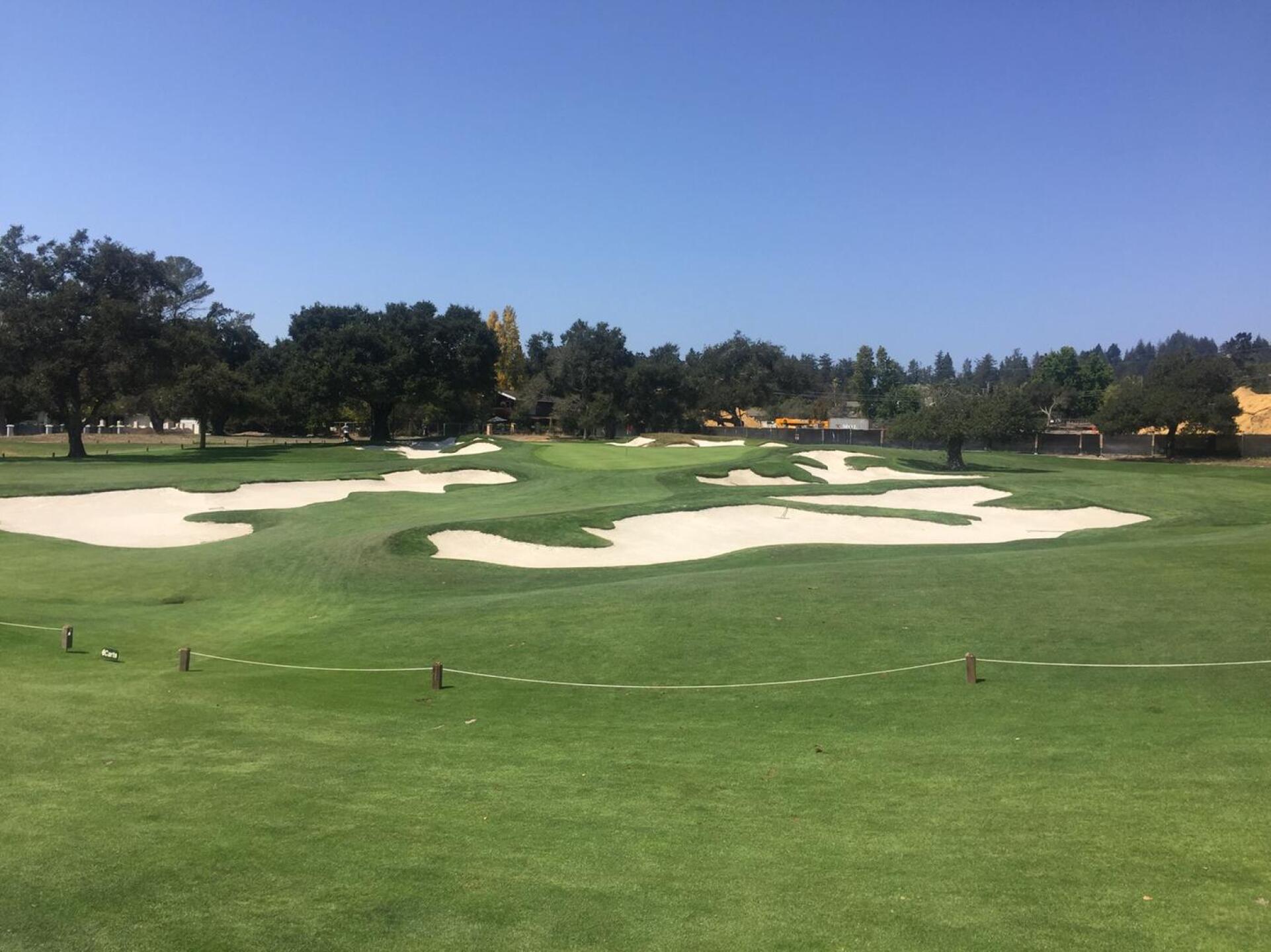 #13 Alister Mackenzie's signature bunkering on the par 5 (Photo submitted by JustHaveFun on 09/02/2016)
