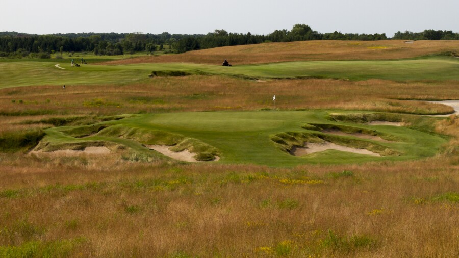 Erin Hills golf course - 9th hole