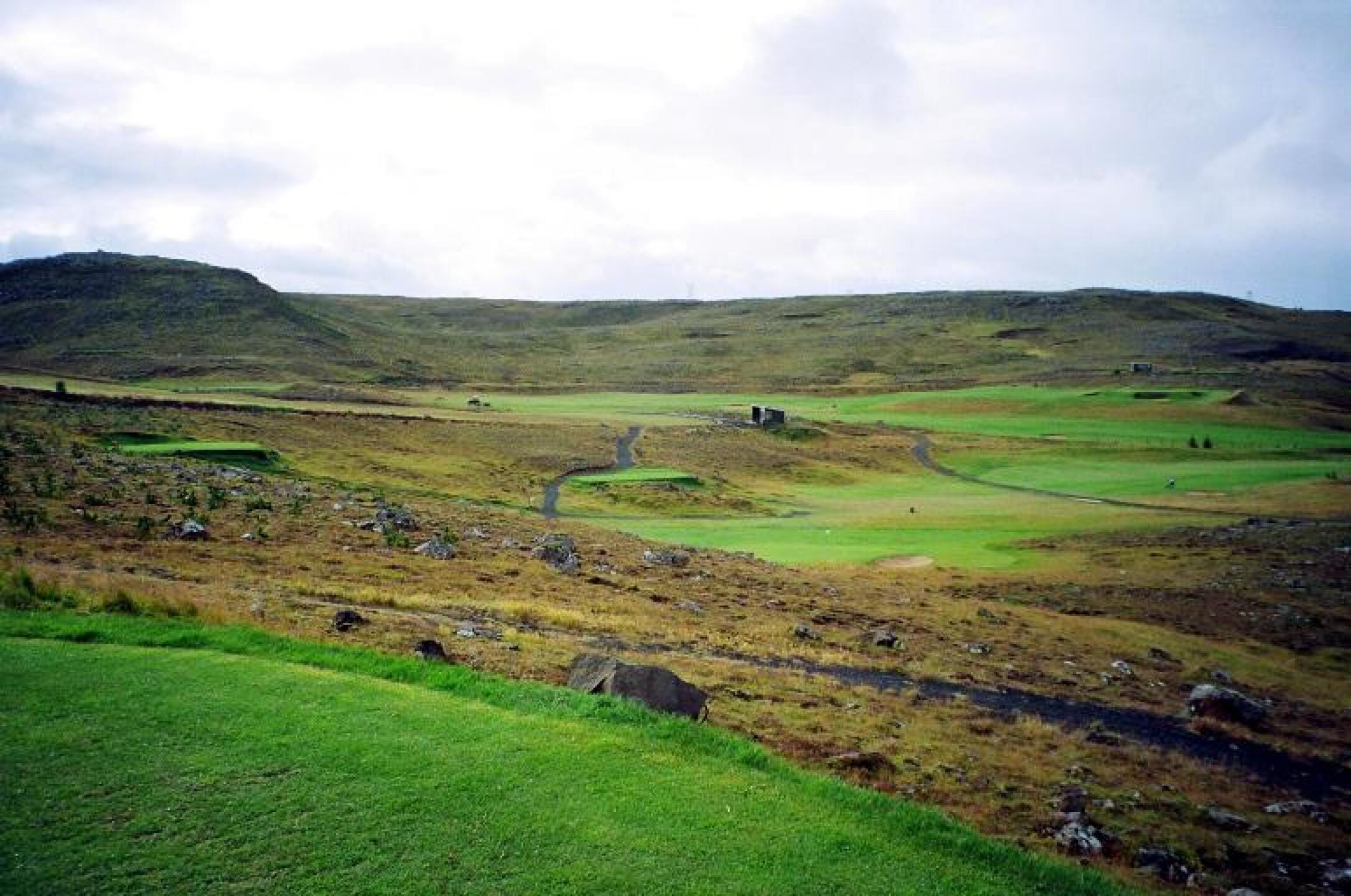 Grafarholt GC, 2nd green from 1st tee (Photo submitted by DYakimec on 11/03/2017)