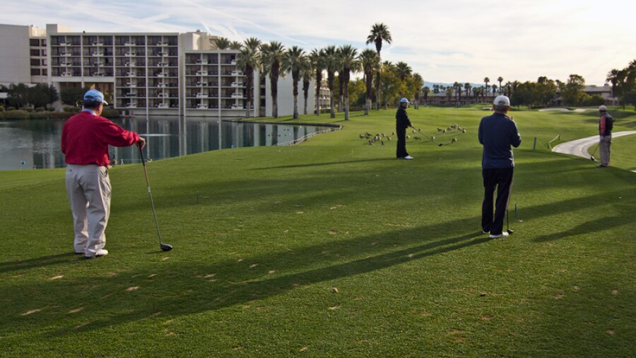 JW Marriott Desert Springs - Palm GC - hole 1