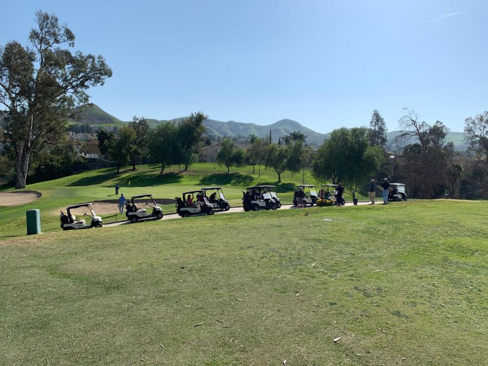 Golf cart backup - slow play