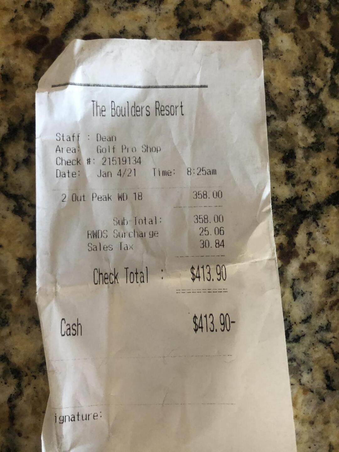 Surcharge (Photo submitted by jemdmd on 01/04/2021)