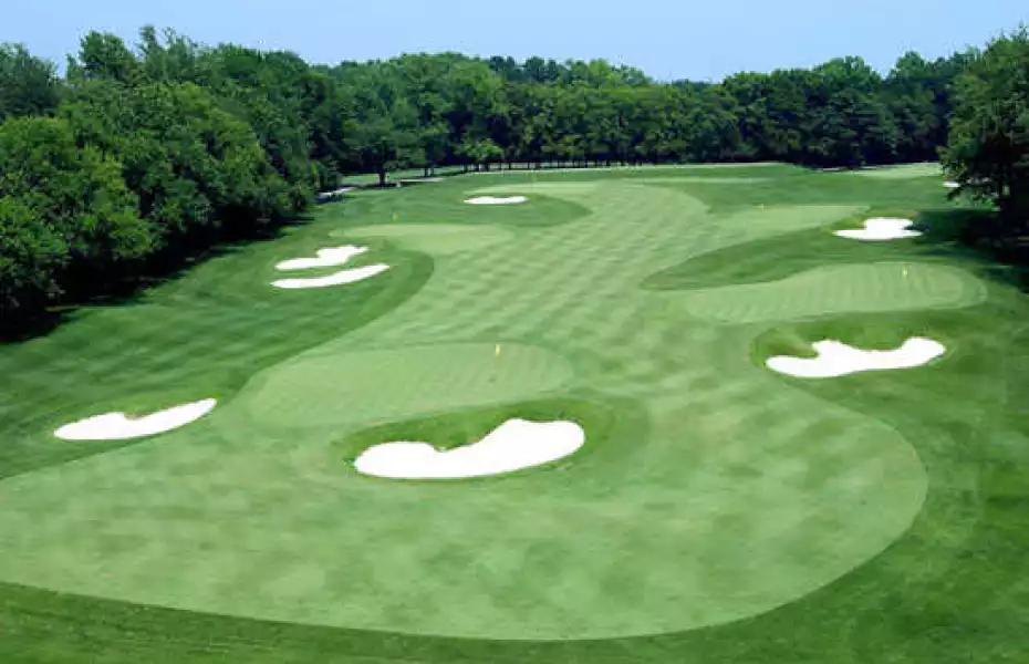 Par 3 at Indiana University Golf Course in Bloomington, Indiana, USA