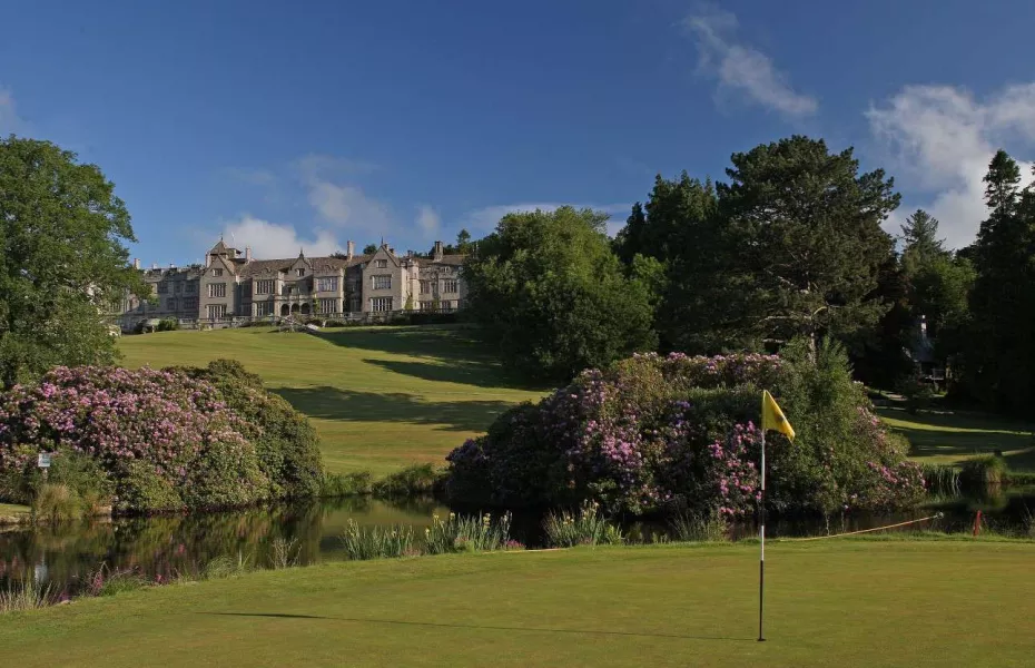 The 3rd green at Bovey Castle