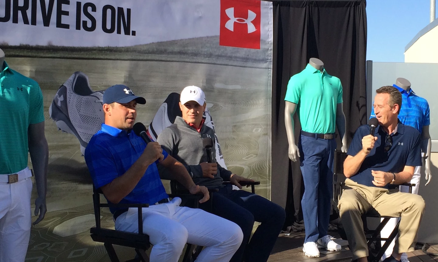 Spieth and Woodland at TopGolf Under Armour