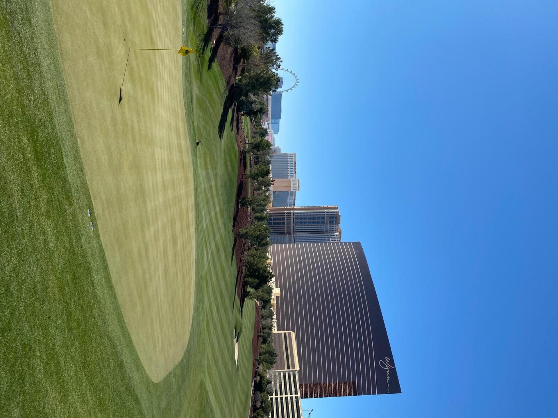 1st hole, looking back at Fairway. (Photo submitted by RickTX on 05/07/2020)