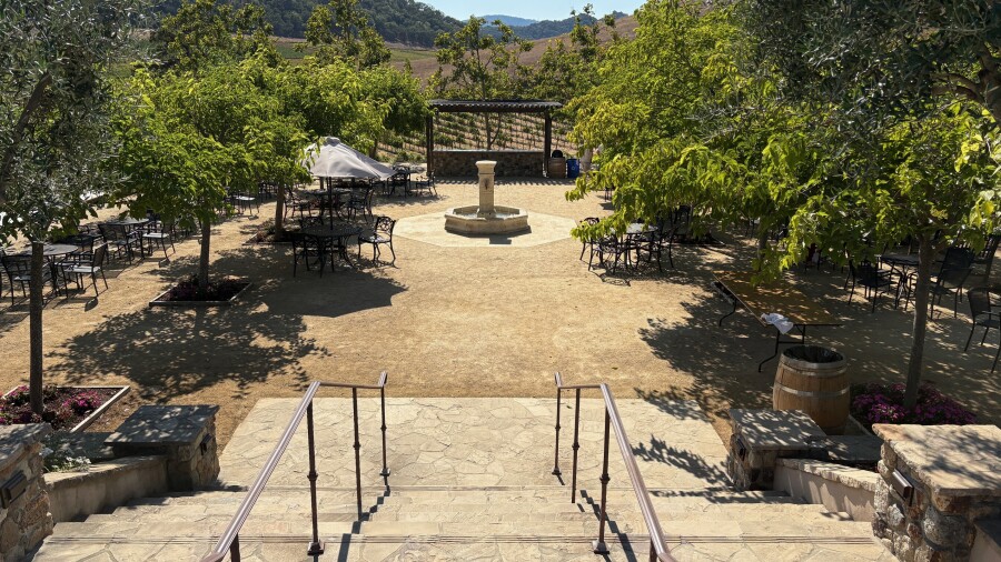 CordeValle Winery - courtyard 