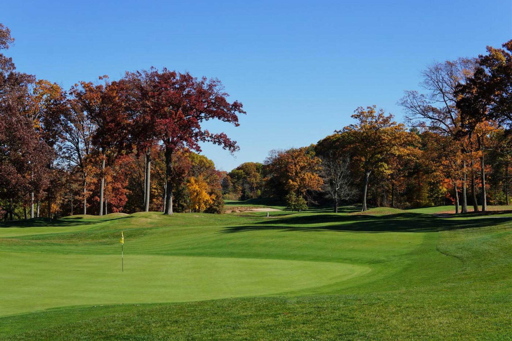 The 197-yard 18th, called “Punch Bowl,” closes the round out with a handsome par-3. (Photo submitted by AptlyLinked on 11/02/2022)