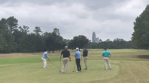 Memorial Park tee shot