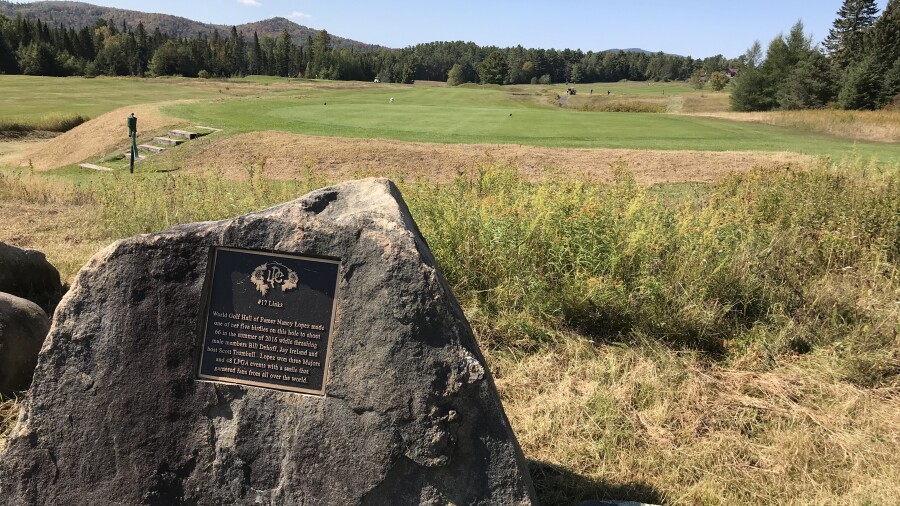Lake Placid Club - Links course - plaque