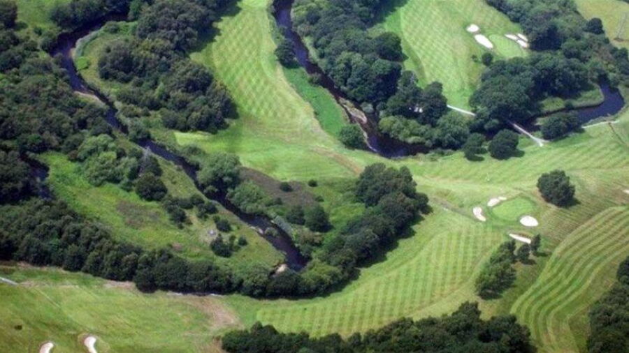 Reddish Vale GC: Aerial view