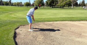 Putting from a bunker 