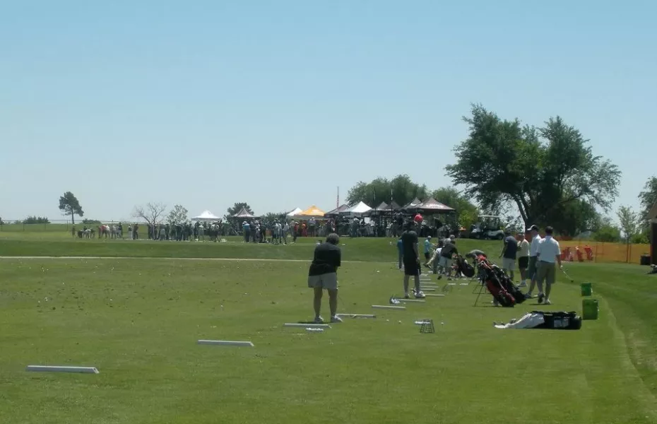Lake Hefner GC: Practice area