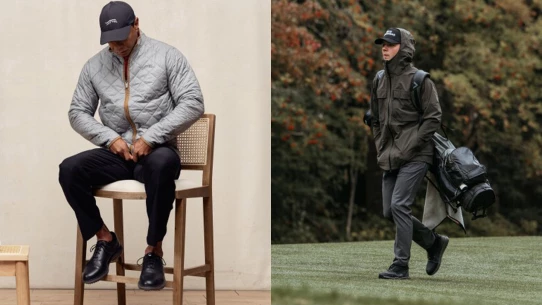 Winter golf clothing - Sun Day Red and TRUElinkswear golf boots