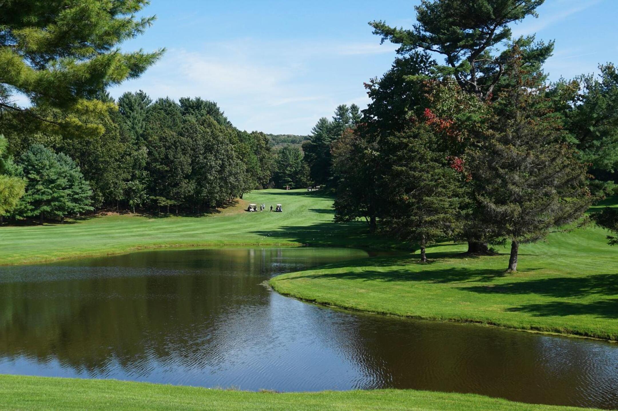 Cedar Knob is among the best public courses north of Harford. This, seen from the practice green, is the tenth hole. (Photo submitted by AptlyLinked on 10/03/2021)