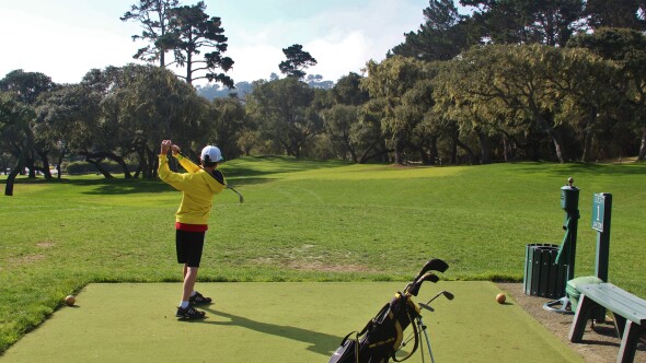 Peter Hay Golf Course at Pebble Beach - 1st hole