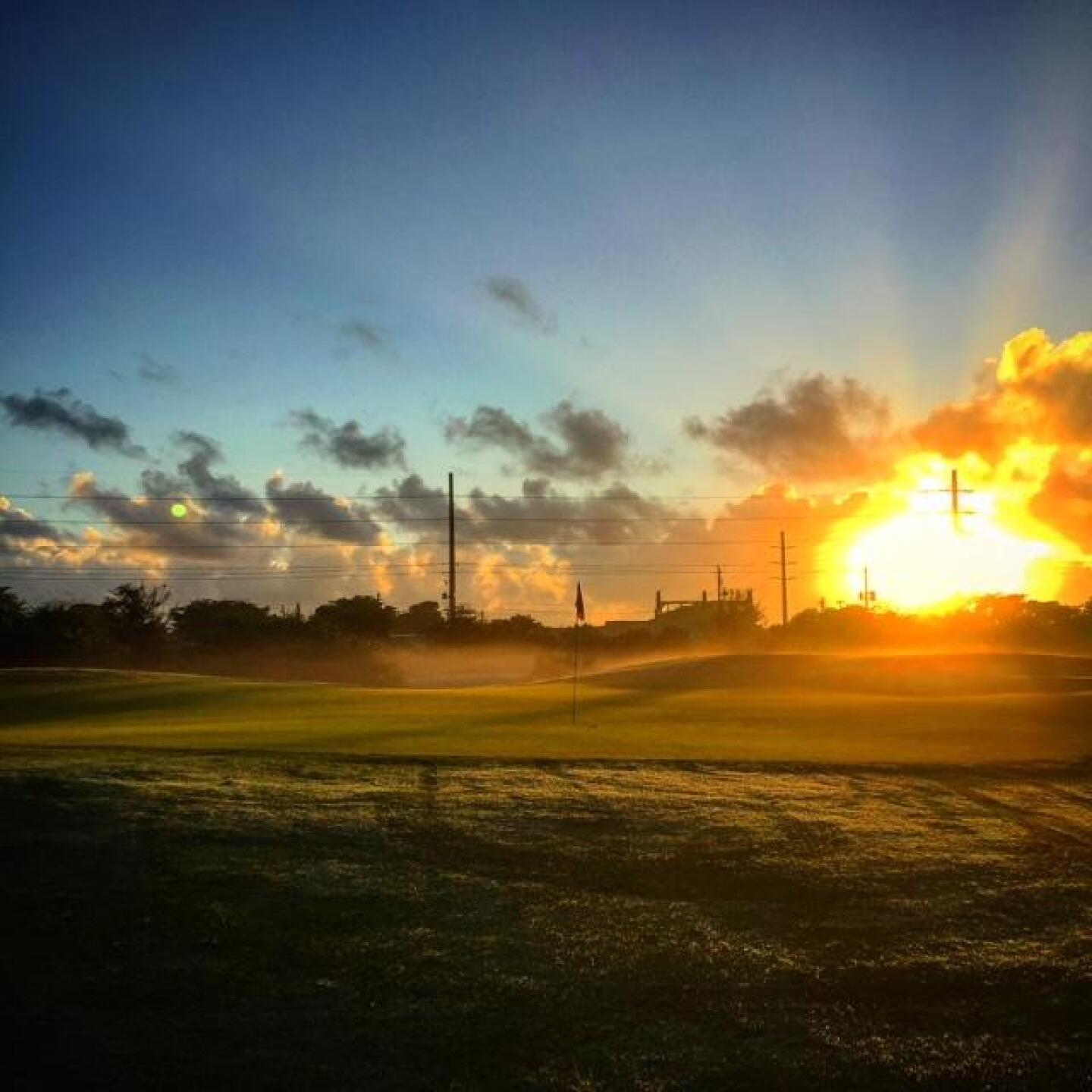 1st hole up with the sun! (Photo submitted by Mike2761628 on 12/16/2015)