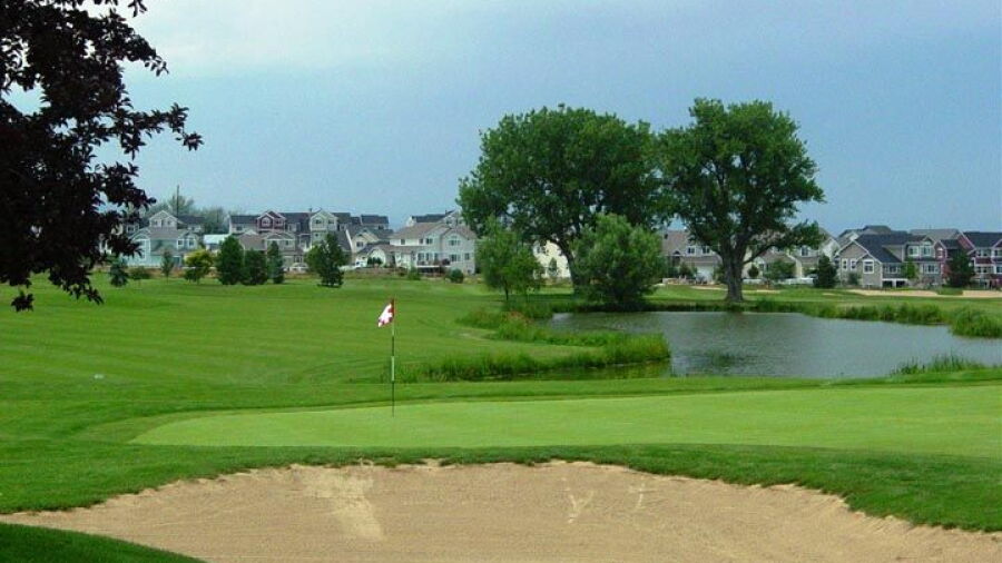 Indian Peaks GC: 9th green