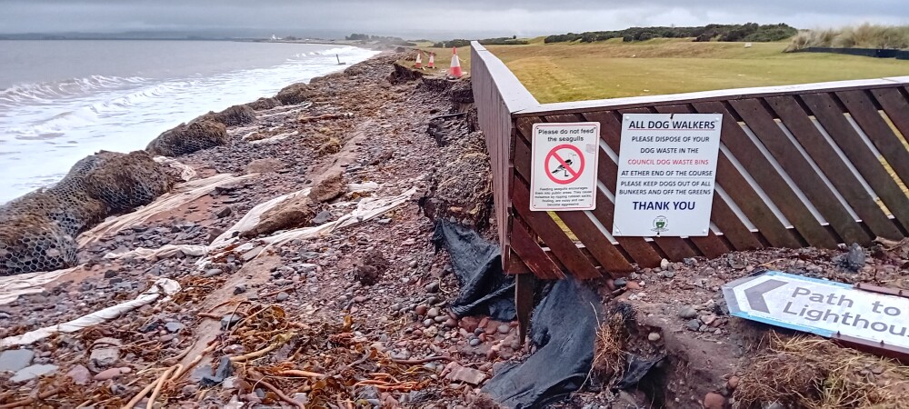Fortrose & Rosemarkie - first tee erosion