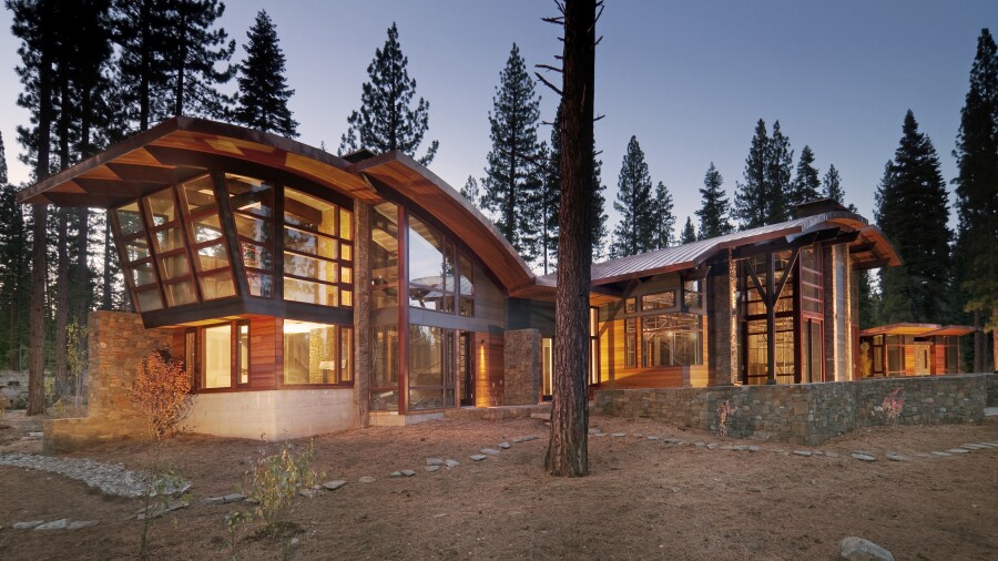 Martis Camp homes - lodge style
