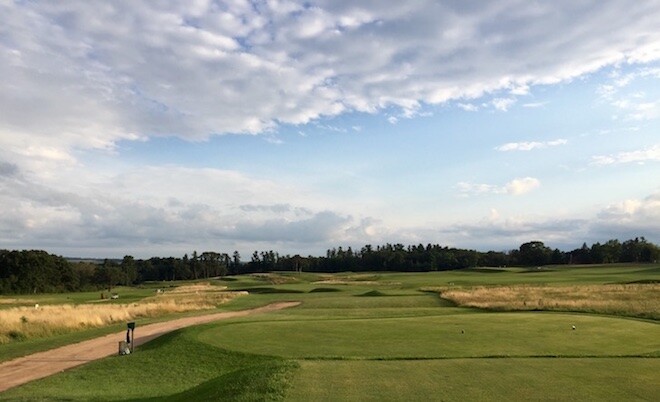 "The Golden Hour" at Lawsonia Links from the 13th tee.