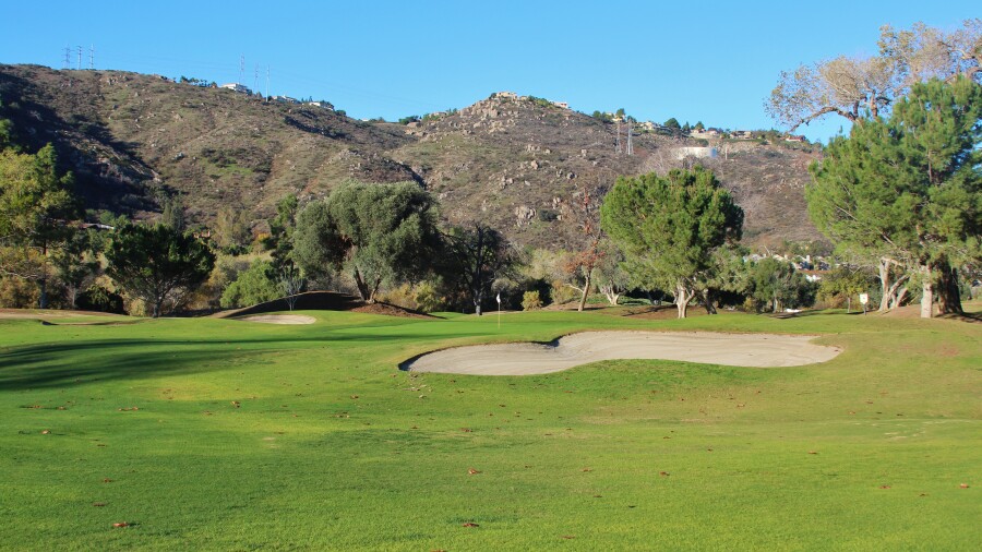 Willow Glen course at Sycuan Golf Resort - hole 13