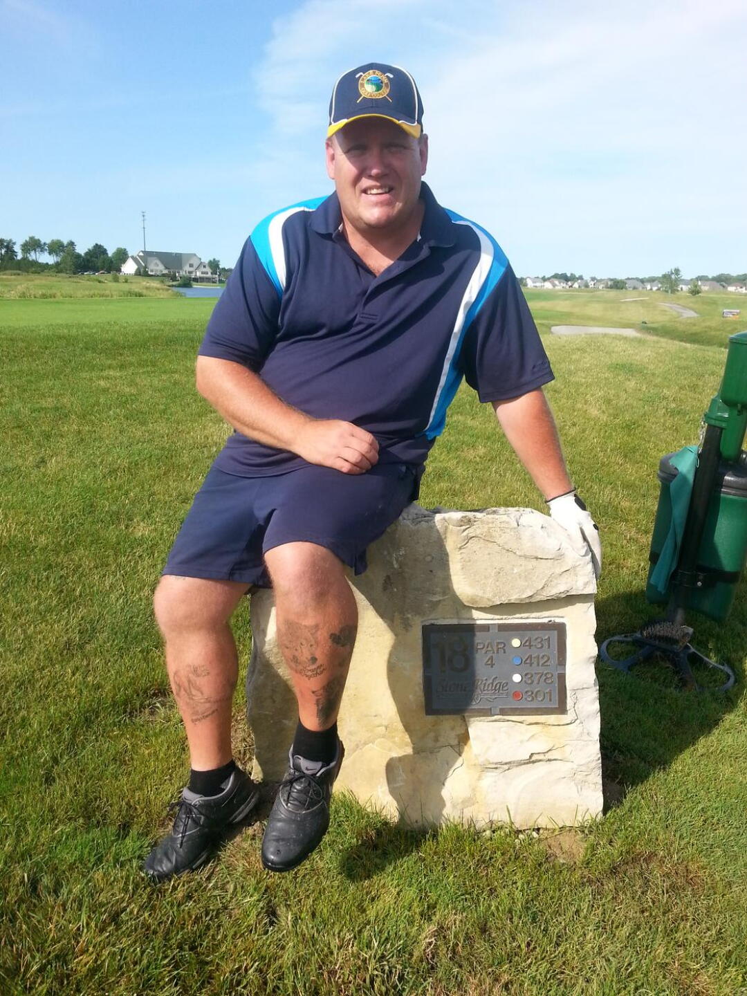 me at the 18th tee box stone (Photo submitted by DavidLaDuke on 07/22/2015)