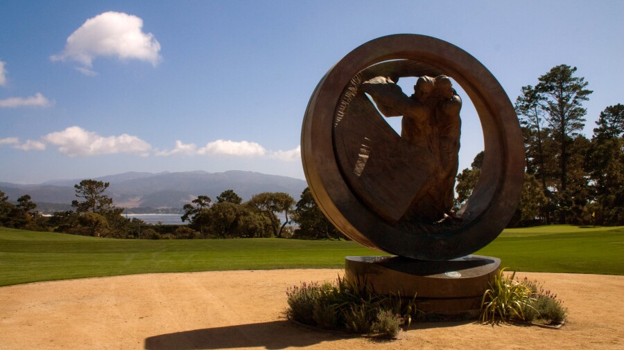Peter Hay Golf Course at Pebble Beach - monument 