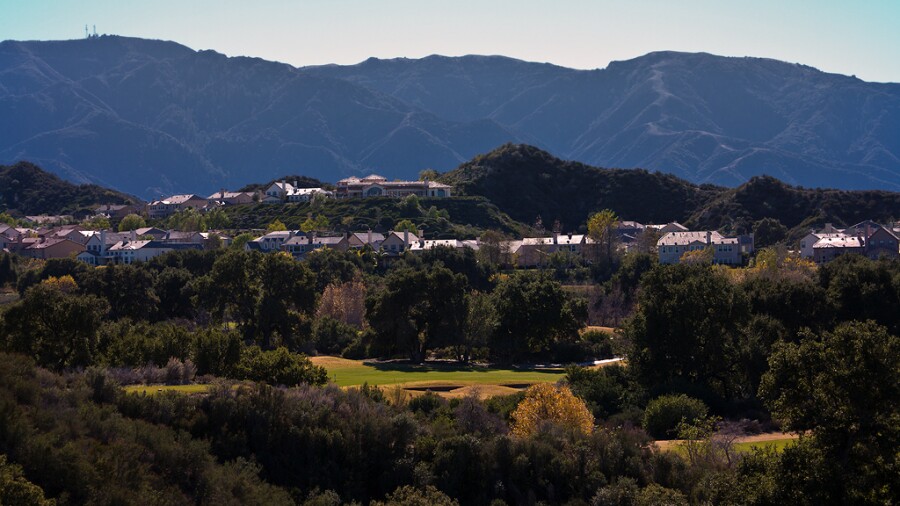 Mountain Course at Robinson Ranch Golf Club- sunset