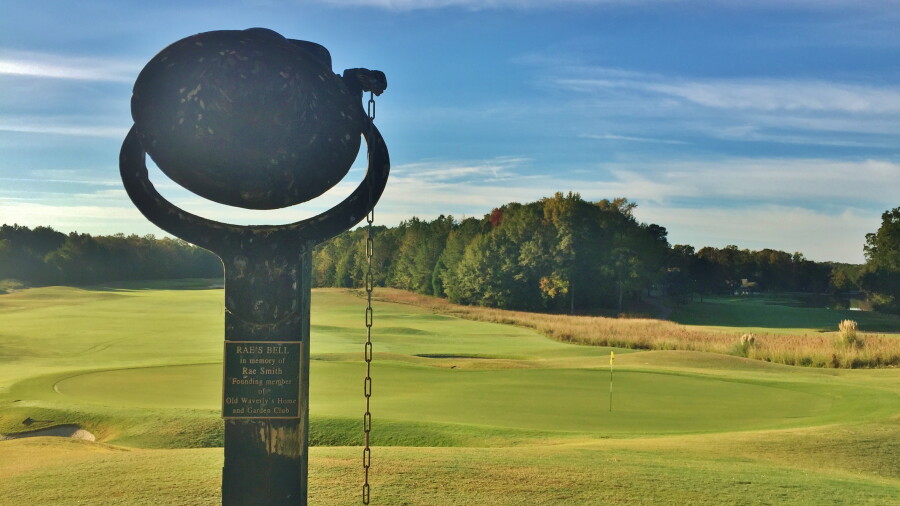 Old Waverly Golf Club - hole 9 bell