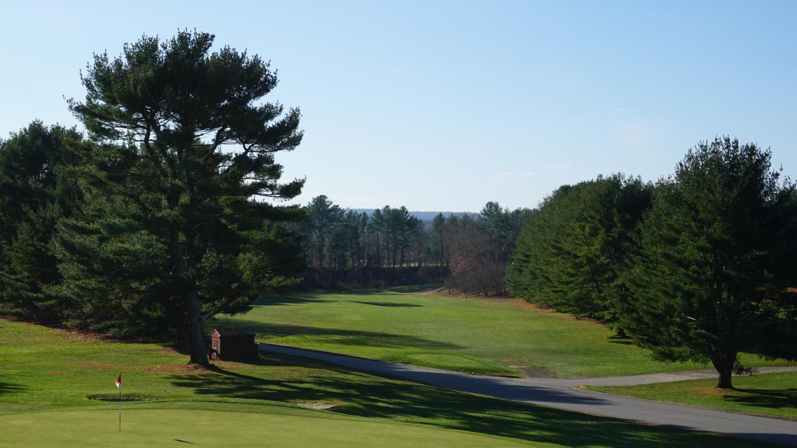 A view of the ultra-long 17th fairway (as seen across green 16 from the clubhouse terrace). (Photo submitted by AptlyLinked on 11/21/2020)
