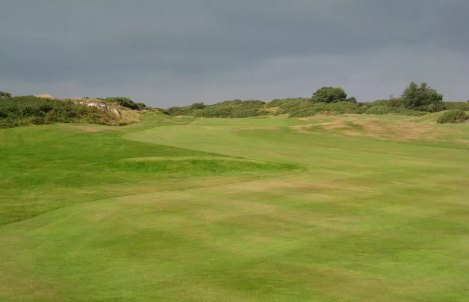 18th fairway from Bull Bay