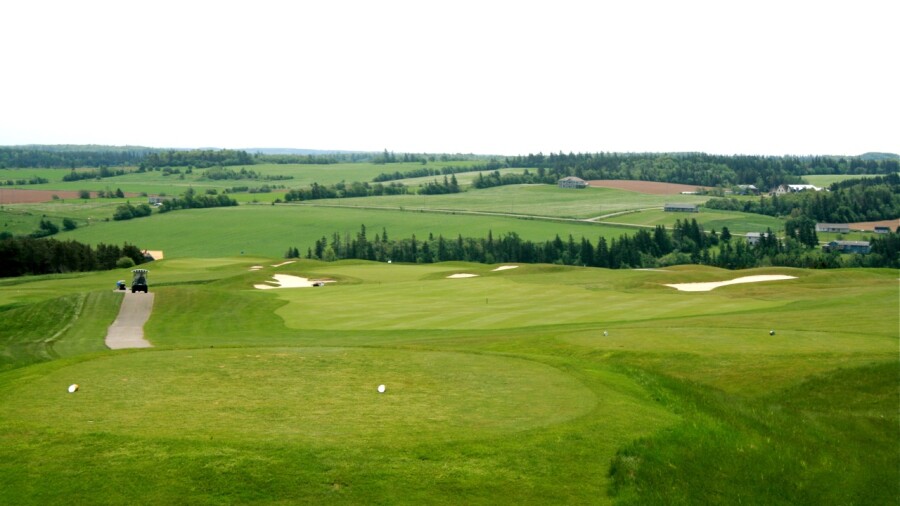 Glasgow Hills Golf Club on Prince Edward Island - farmland
