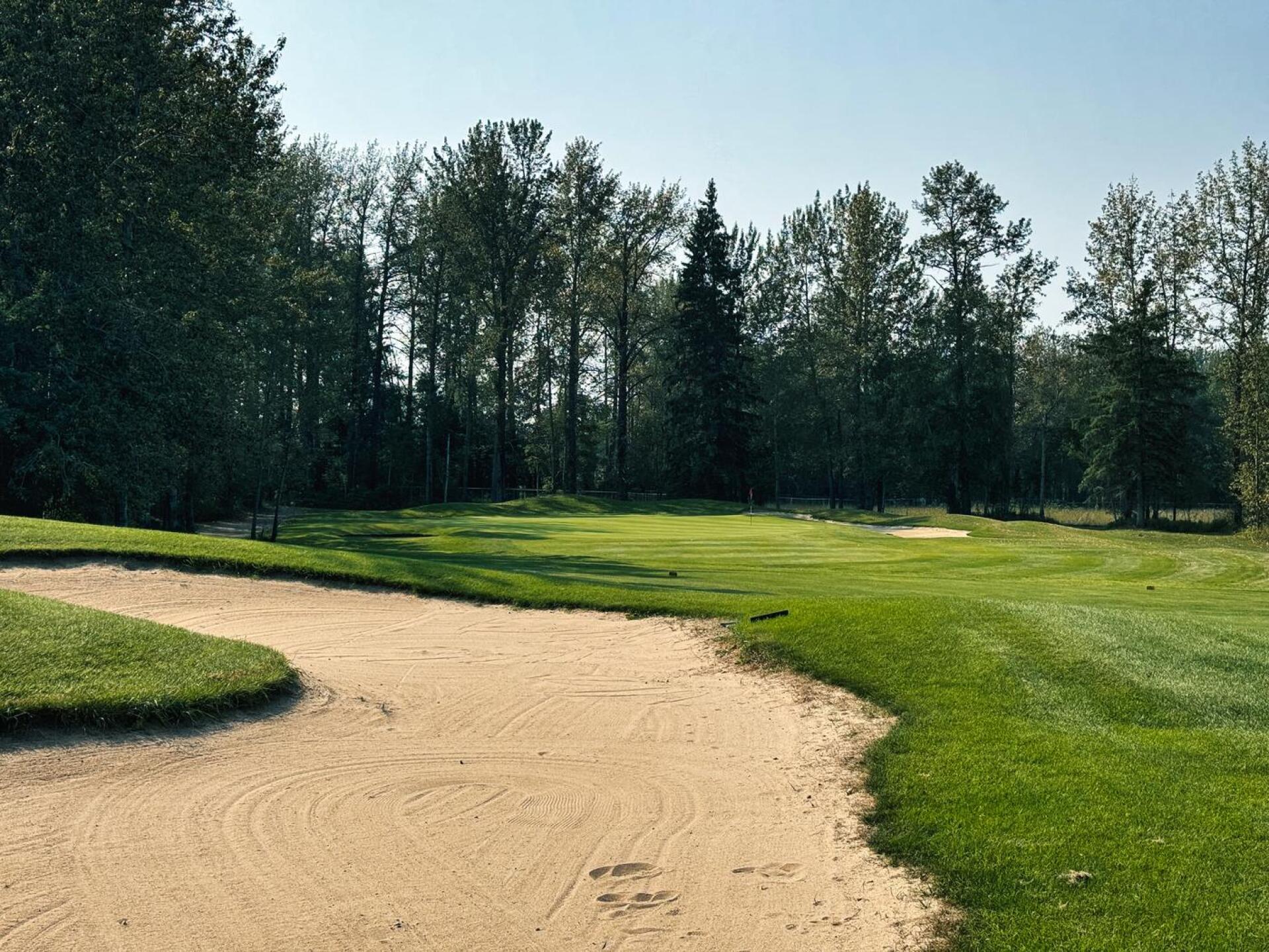 Whitecourt G&CC, Hole 13, Par 4, 350 yds (Photo submitted by DYakimec on 11/15/2024)