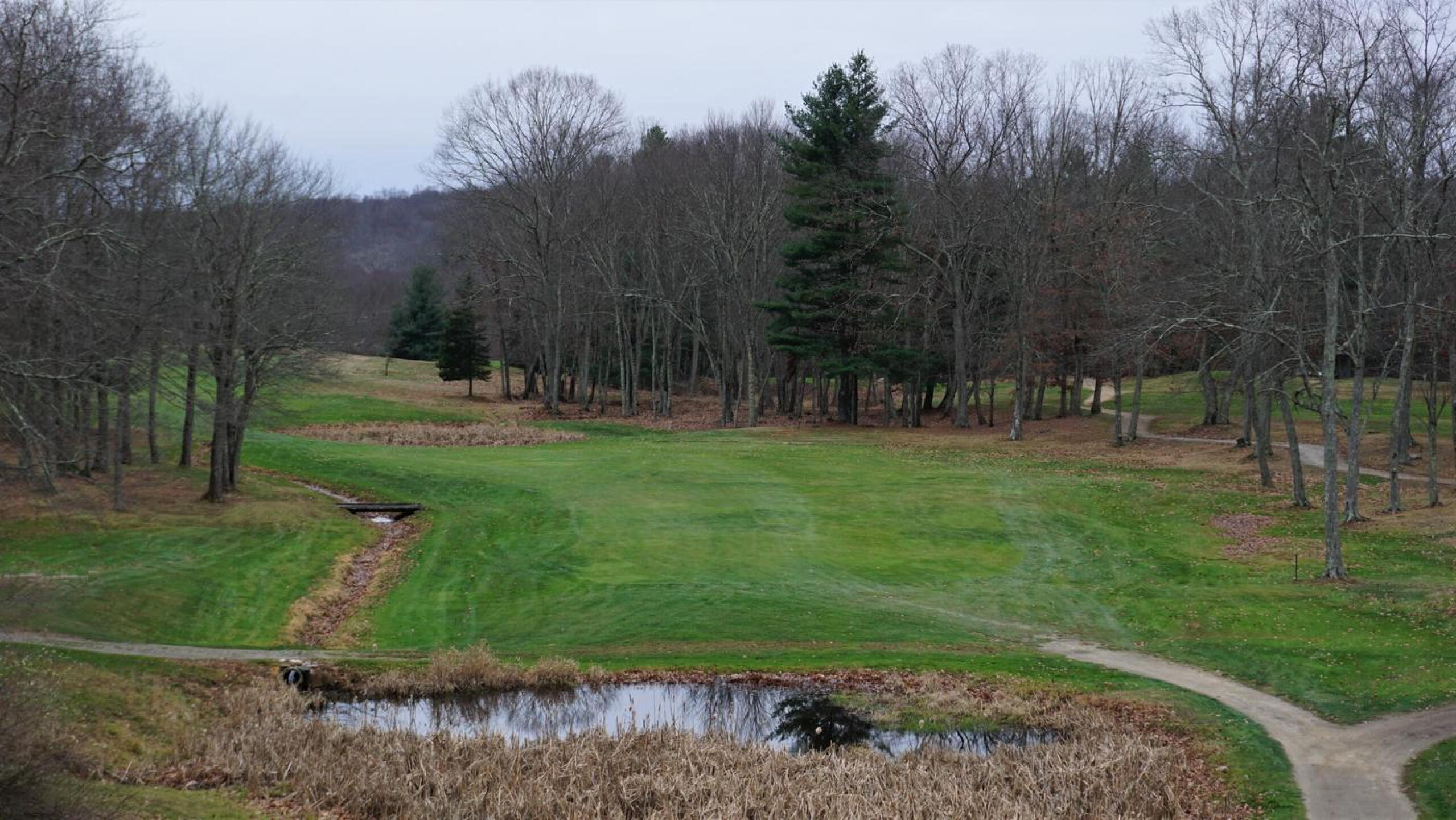 Fourteen is a target hole punctuated by two ponds (par-4; 395) (Photo submitted by AptlyLinked on 11/23/2020)